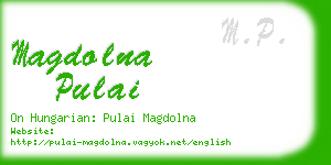 magdolna pulai business card